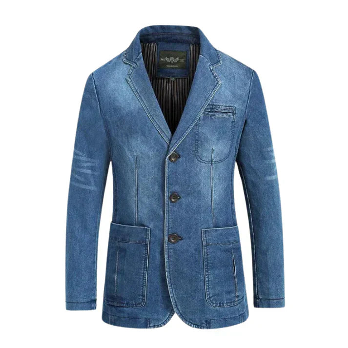 Aiden | Men's Stylish Denim Blazer for Formal and Casual Wear