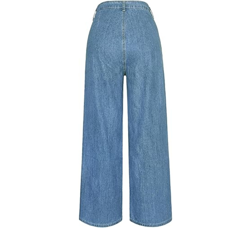 Casual Women's Wide-Leg Loose Fit Jeans