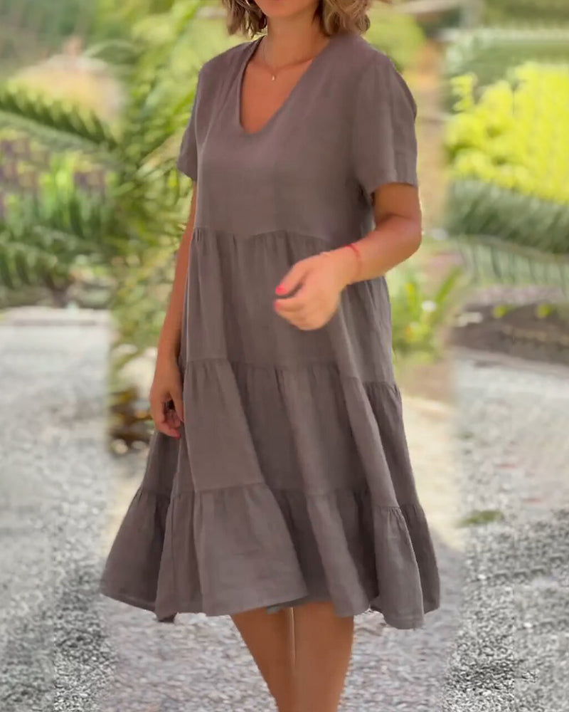 Audrey - V-neck Dress