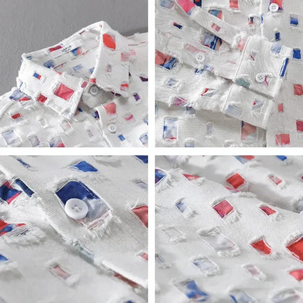 Alessandro Distressed Denim Shirt