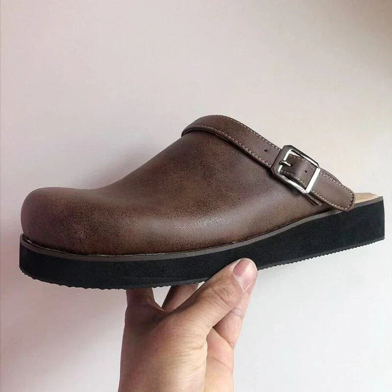 Arthur | Trendy Leather Clogs for Men