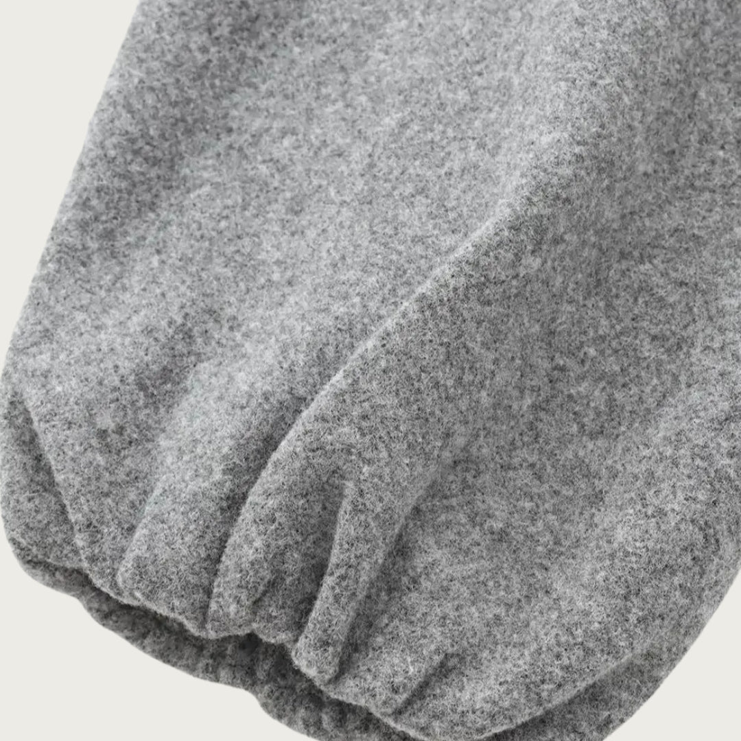 Bella | Women's Zip-Up Bomber Jacket with Balloon Sleeves