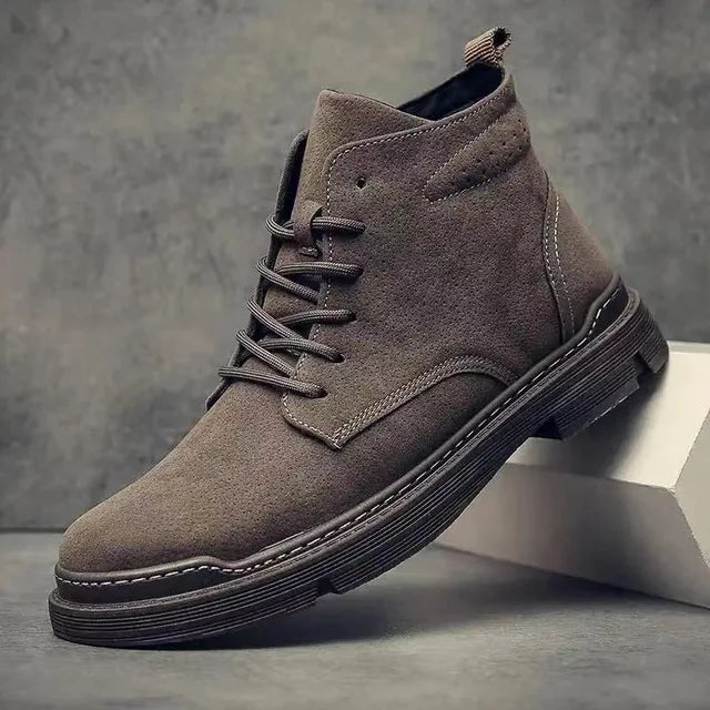 Adrian | Men's Classic Lace-Up Suede Leather Boots
