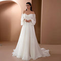 Alice | Women's Long Sleeve Off-Shoulder Wedding Gown