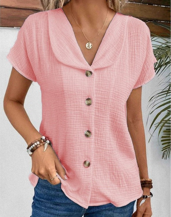 Lucinda - Casual V-neck Blouse