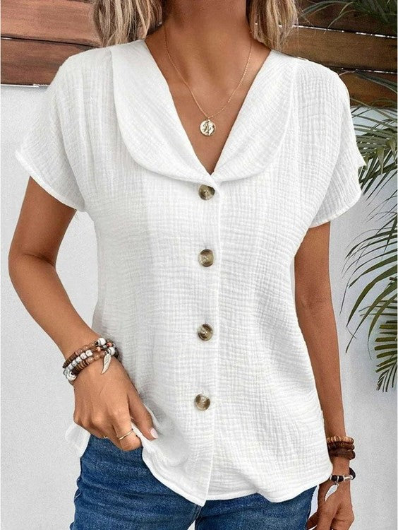 Lucinda - Casual V-neck Blouse