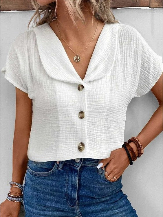 Lucinda - Casual V-neck Blouse