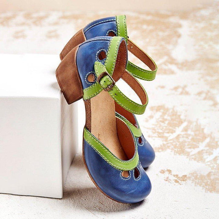 Amalia - Comfortable sandals with low heels