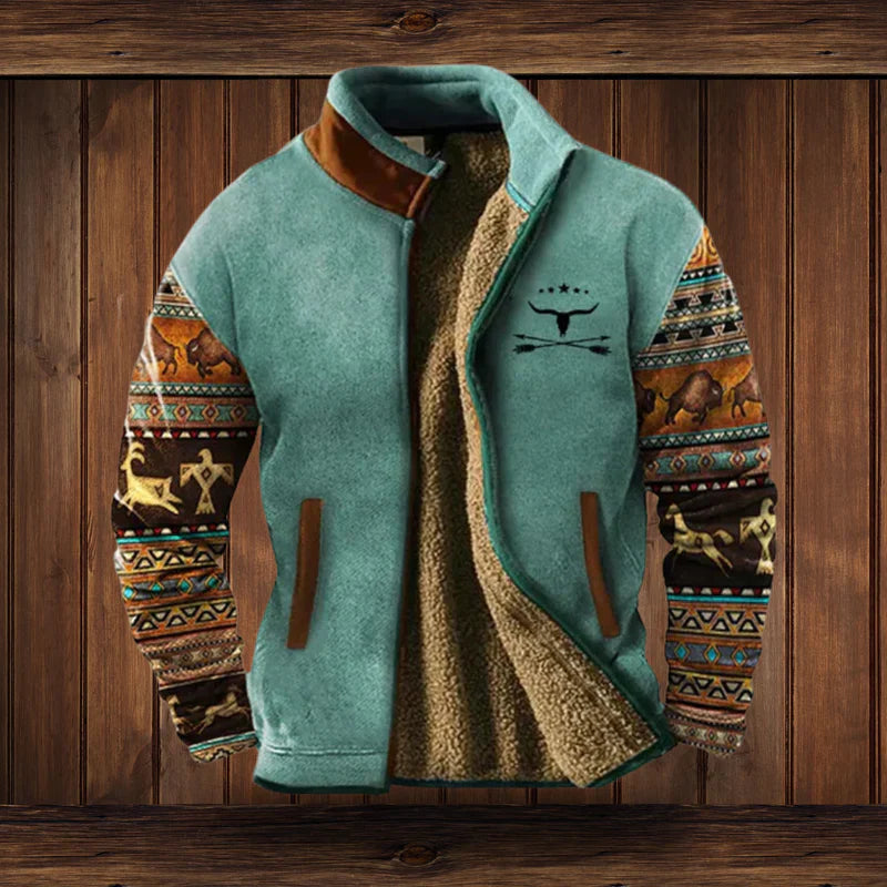 Andrew | Men's Stylish Cozy Tribal Winter Coat