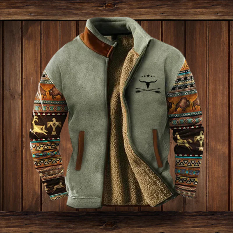 Andrew | Men's Stylish Cozy Tribal Winter Coat