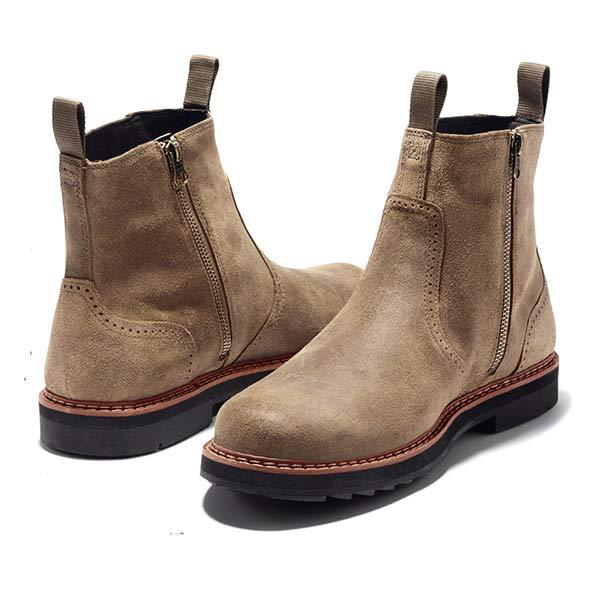 Aiden | Men's Rugged Suede Chelsea Ankle Boots
