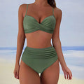 Avencea | Trendy High-Waisted Women's Bikini Set