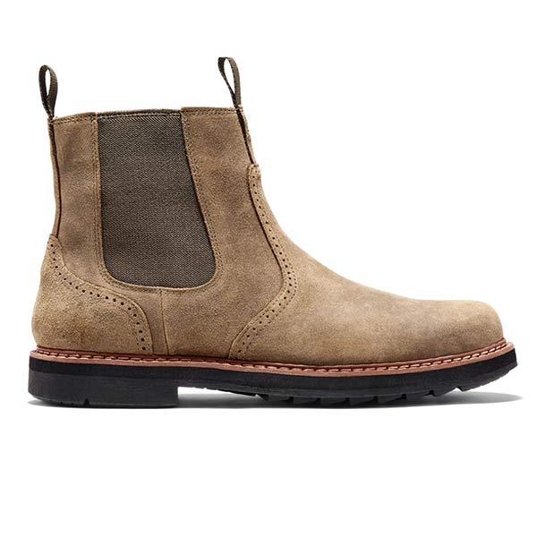 Aiden | Men's Rugged Suede Chelsea Ankle Boots
